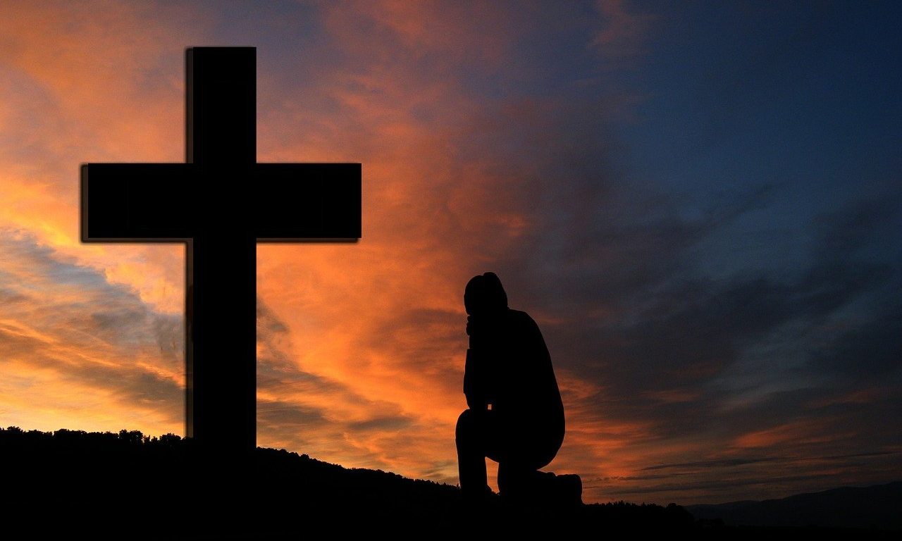 Kneel by the cross